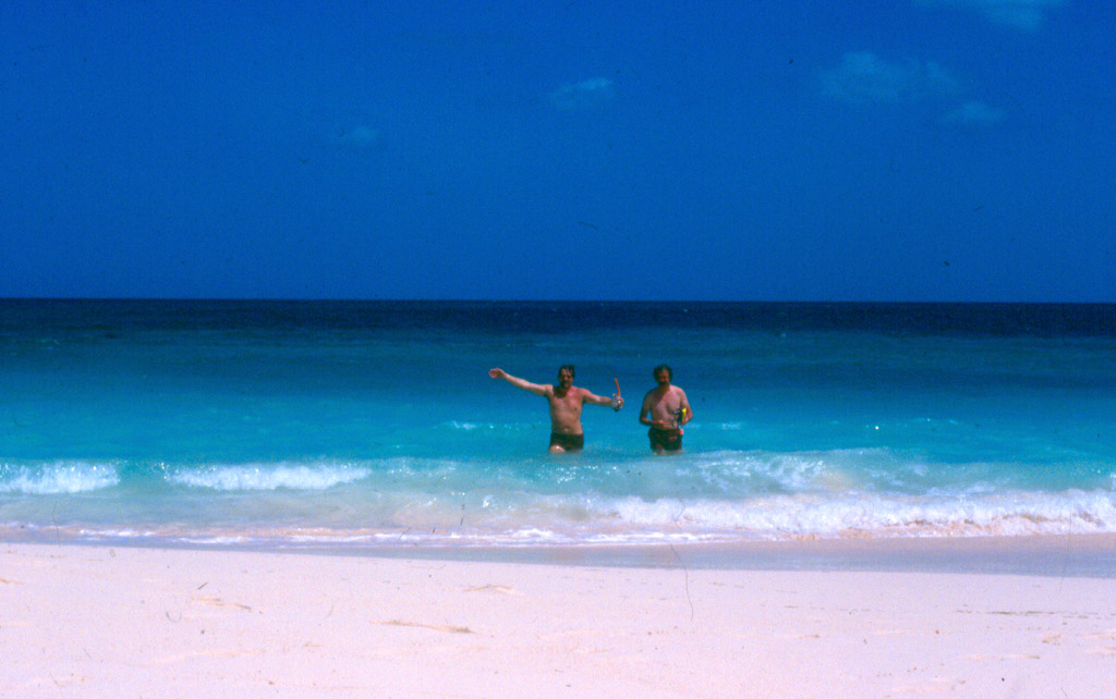 Phil and Denis, Bahamas - 1985