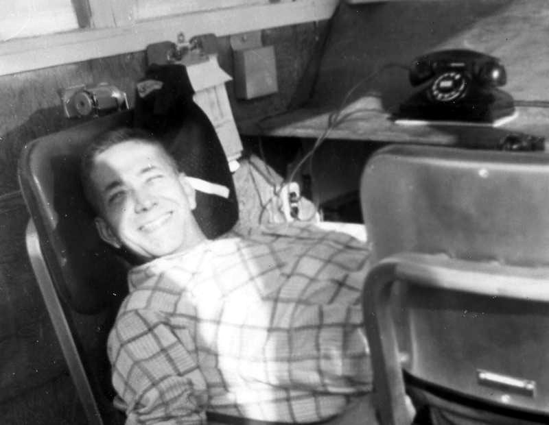 Summer '57 - Dale Stinson hiding from the boss or an irate itinerant??